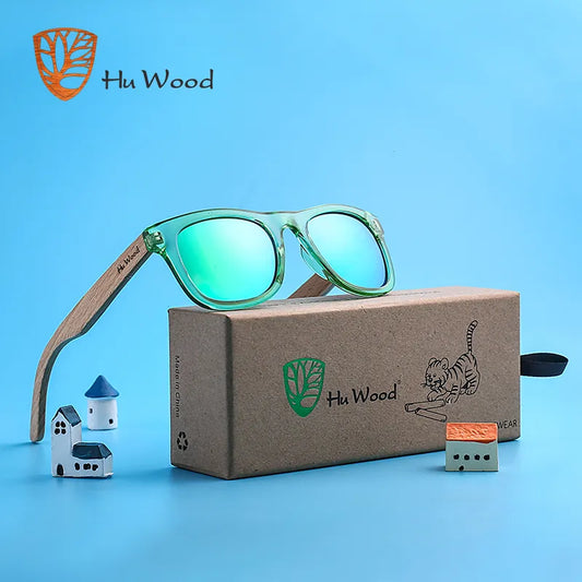 Hu Wood Kids Polarized Sunglasses GR1001-1